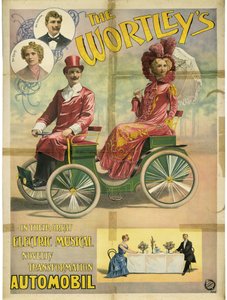 Wortley'ler büyük elektrikli müzikal yenilik dönüşümlerinde Automobil, 1896 by Adolph Friedländer