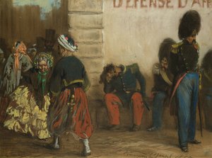 Paris hatırası, 1855 by Adolph Menzel