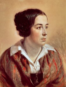 Caroline Arnold'un Portresi by Adolph Menzel