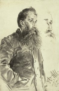 Eli Cebinde Sakallı Bir Adamın İncelenmesi, 1885 by Adolph Menzel