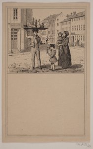 Oyuncak bebeği olan adam. No. 23 içinde Chr. Winther ve M. Rørbye, "Küçük Çocuklar için 25 Resim" by Johan Adolph Kittendorff