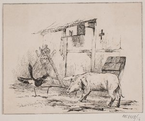 Yaralanma ve domuz by Johan Adolph Kittendorff
