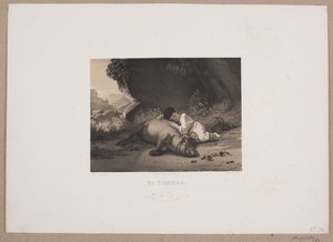 İki arkadaş by Johan Adolph Kittendorff