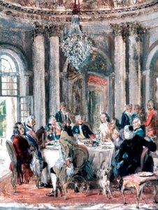 Konakta Buluşma, 1849 by Adolph Menzel