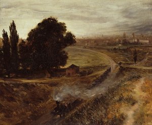 Berlin-Potsdam Demiryolu, 1847 by Adolph Menzel