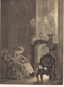 Ateşten önce kadın by Adolph Menzel