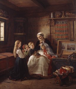 Büyükanneler düğün tacı by Adolph Tidemand