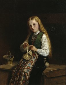 Küçük Synneave by Adolph Tidemand