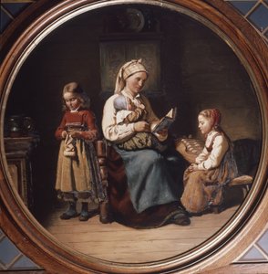 anne öğretim by Adolph Tidemand