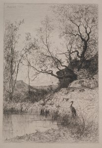 Bir Gölet, 1867. by Adolphe Appian