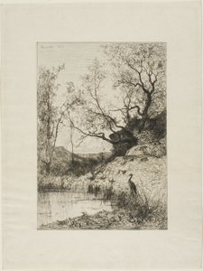 Roussillon Yakınında Bir Gölet by Adolphe Appian