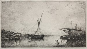 Martiques'deki Kanal by Adolphe Appian