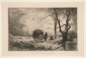 Kayaların yolu (Creys çevresinde) by Adolphe Appian