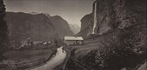 Lauterbrunnen Vadisi, İsviçre Charbons de Braunvues prises..., c. 1868. by Adolphe Braun