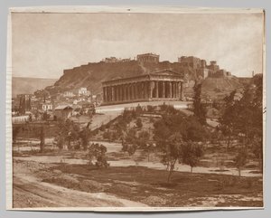 Akropolis manzarası by Adolphe Braun and Co.