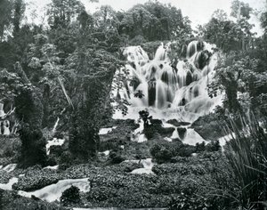 Roaring River Falls, Jamaika, c1905. by Adolphe Duperly and Son
