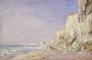 Dieppe yakınlarındaki Kayalıklar, 1862