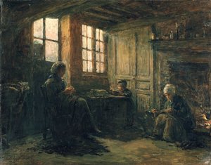 Keten Yıpranan Kadınlar, Honfleur, 1877