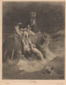 Deluge Le Déluge (nesne üzerindeki başlık) by Adolphe Francois Pannemaker