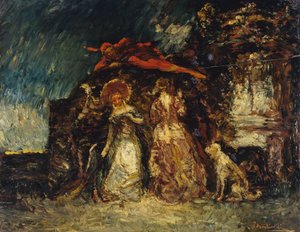 mefistofeles by Adolphe Joseph Thomas Monticelli
