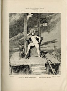 Adolphe dit Willette (1857-1926) çizimi, Le Courrier francais, no 4 by Adolphe Leon Willette