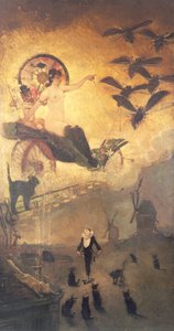Kara Kediler by Adolphe Leon Willette