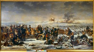 Prusya ve Polonya Seferi (1806-1807) “” Napolyon I (1769-1821) Eylau savaş alanında 9/02/1807” Adolphe Roehn (1780-1867) 1807 Boissy aziz Leger tarafından resim. Grosbois Kalesi