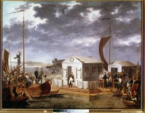 Tilsit (Tilsitt) ile Napolyon I ve Rusya Çarı I. Aleksandr arasında 25 Haziran
