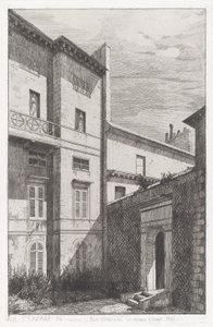 Rue St. Lazare 56, Paul Delaroche Evi ve Horace Vernet by Adolphe Théodore Jules Martial Potémont