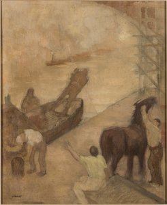 Manchester Gemi Kanalı by Adolphe Valette