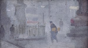 Heykel Kaidesi Çalışması, Albert Meydanı, 1910 dolayları (gemide yağ)