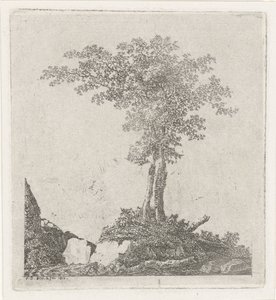 İki ağaç by Adriaan Jacob Willem van Dielen