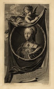 Lady Jane Gray (1537-1554) (gravür) by Adriaan van der (after) Werff