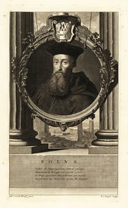 Reginald Pole (1500-1558) (gravür) by Adriaan van der (after) Werff