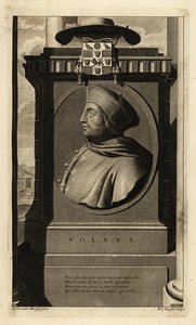 Thomas Wolsey (1473-1530) (gravür) by Adriaan van der (after) Werff