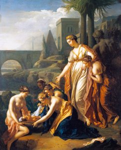 Sudan kurtarılan Musa, Adriaen van der Werff (1659-1722), 75x60 cm, panel üzeri yağlı boya by Adriaan van der Werff