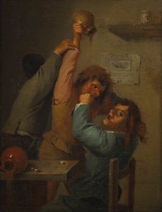 içme sahnesi by Adriaen Brouwer