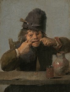 Yüz Yapan Gençlik, c. 16321635. by Adriaen Brouwer