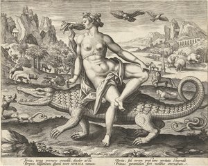 Afrika Dört kıta (dizi adı) by Adriaen Collaert