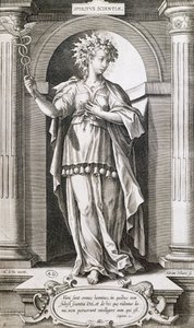 Bilim Alegorisi, Adriaen Collaert (yaklaşık 1560-1618). by Adriaen Collaert