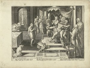 David arpını Kral Saul için çalıyor Müziğe övgü (dizi adı) Endomium Müzikleri (nesne üzerinde dizi başlığı) by Adriaen Collaert