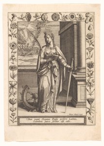 Aziz Catherine by Adriaen Collaert