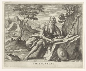 Kilise Peder Jerome Dört Kilise Babaları (dizi adı) by Adriaen Collaert