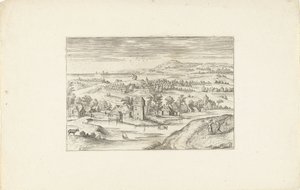 Bir çiftlik evi ile manzara Anvers çevresindeki manzaralar (dizi başlığı) by Adriaen Collaert