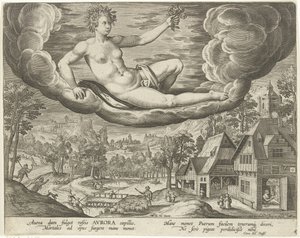 Sabah Günün dört saati (dizi başlığı) by Adriaen Collaert