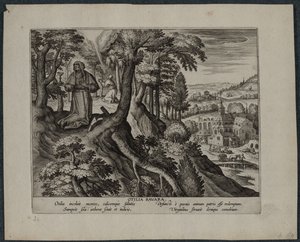 Otilia Bavara. by Adriaen Collaert