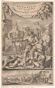 Fransız Reform Kilisesi belalı adam tarafından saldırıya uğradı Başlık sayfası: E. Benoist, Vrankrijk Reform Kiliselerinin Tarihi, 1696