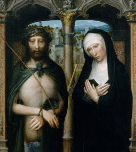 Dikenlerle Taçlandırılan İsa Ecce Homo ve Yaslı Bakire, yakl. 1530-40.