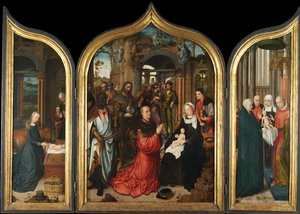 Üç Parçalı, c.1510-12 (panelde yağlı boya) by Adriaen Isenbrandt or Isenbrant