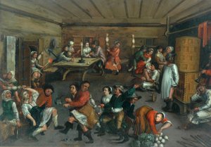 Hollandalı Bir Merrymaking, 1622 by Adriaen Jansz. van Ostade